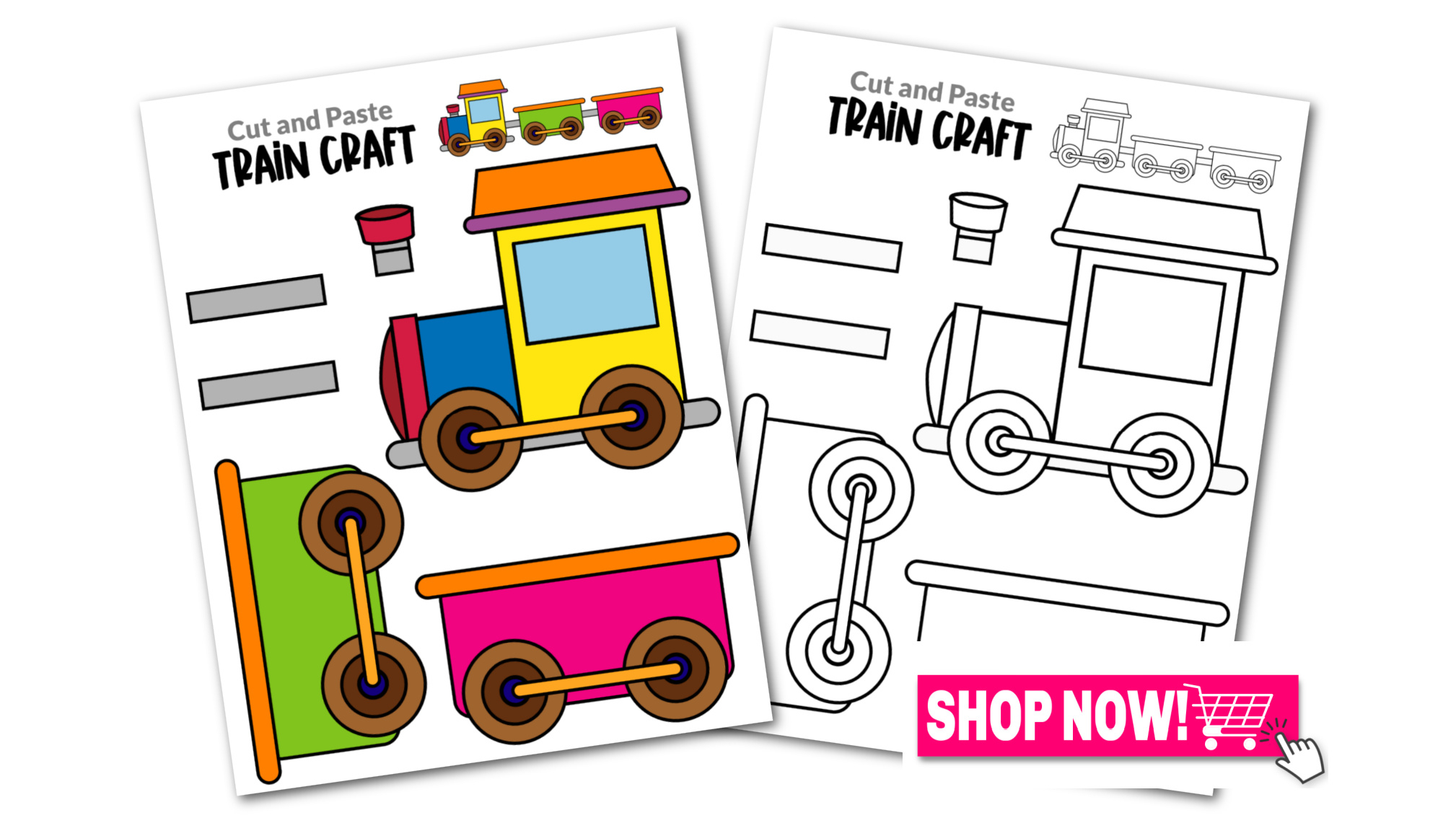 Printable Train Craft Template Simple Mom Project