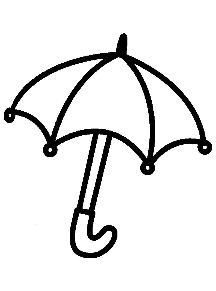 printable coloring umbrella