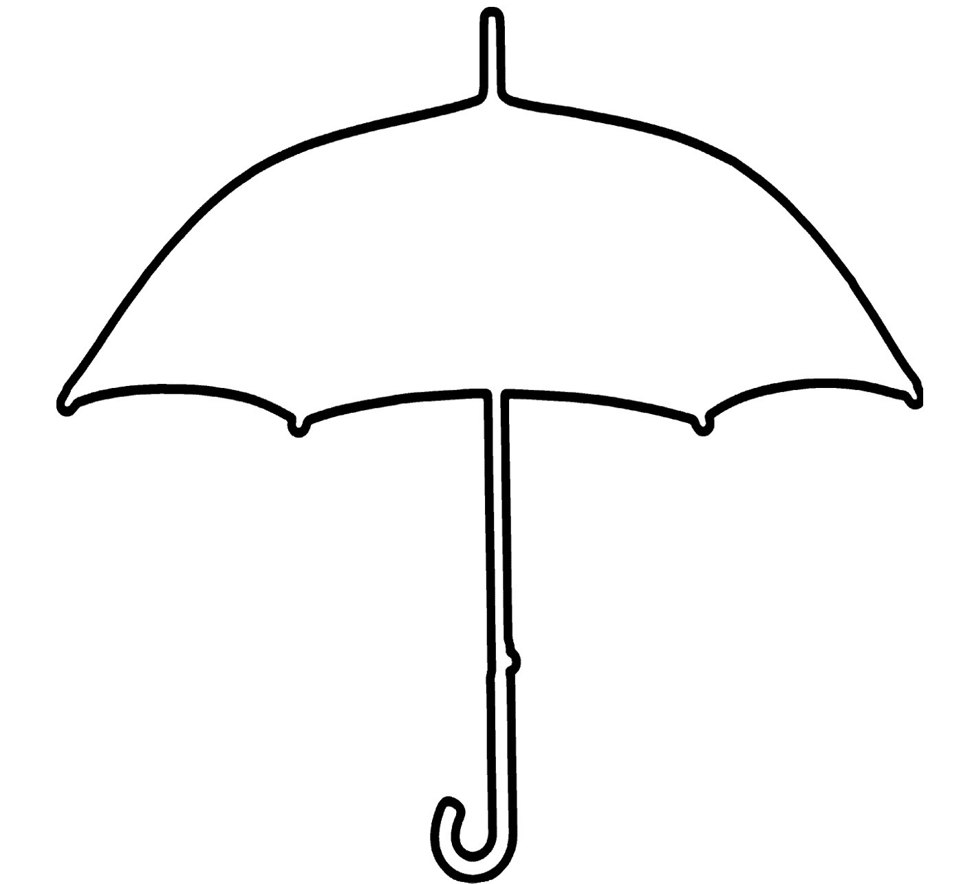 Printable Umbrella Template Cliparts co