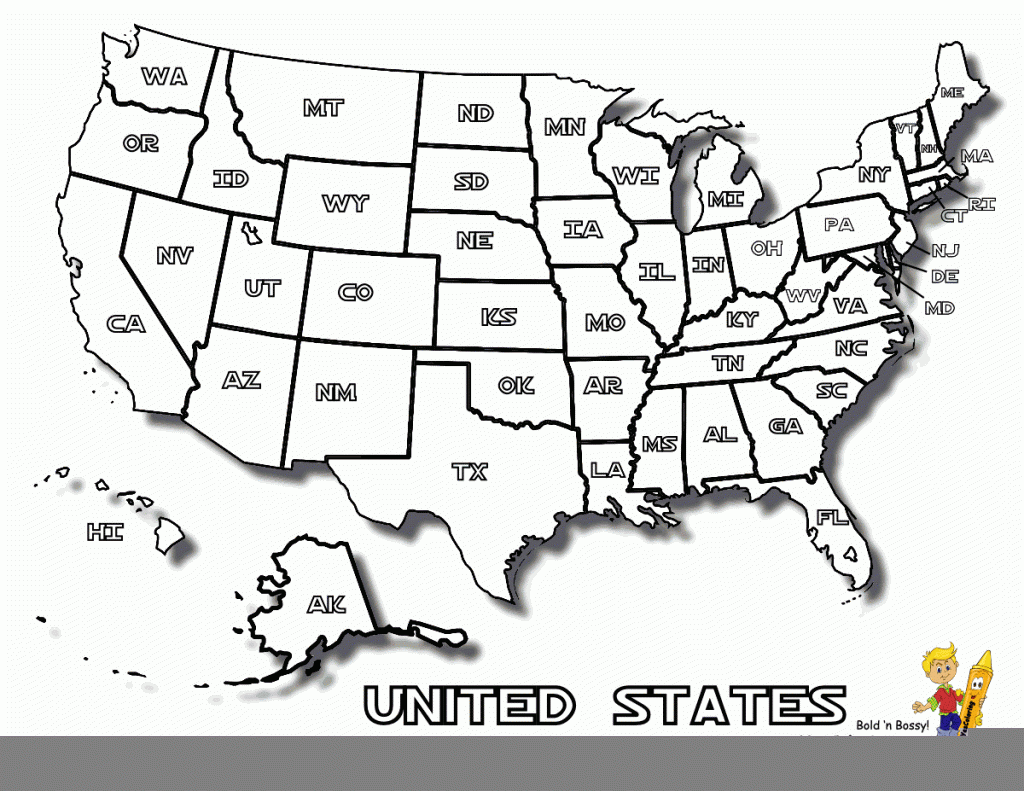 Printable Us Map For Coloring Printable US Maps