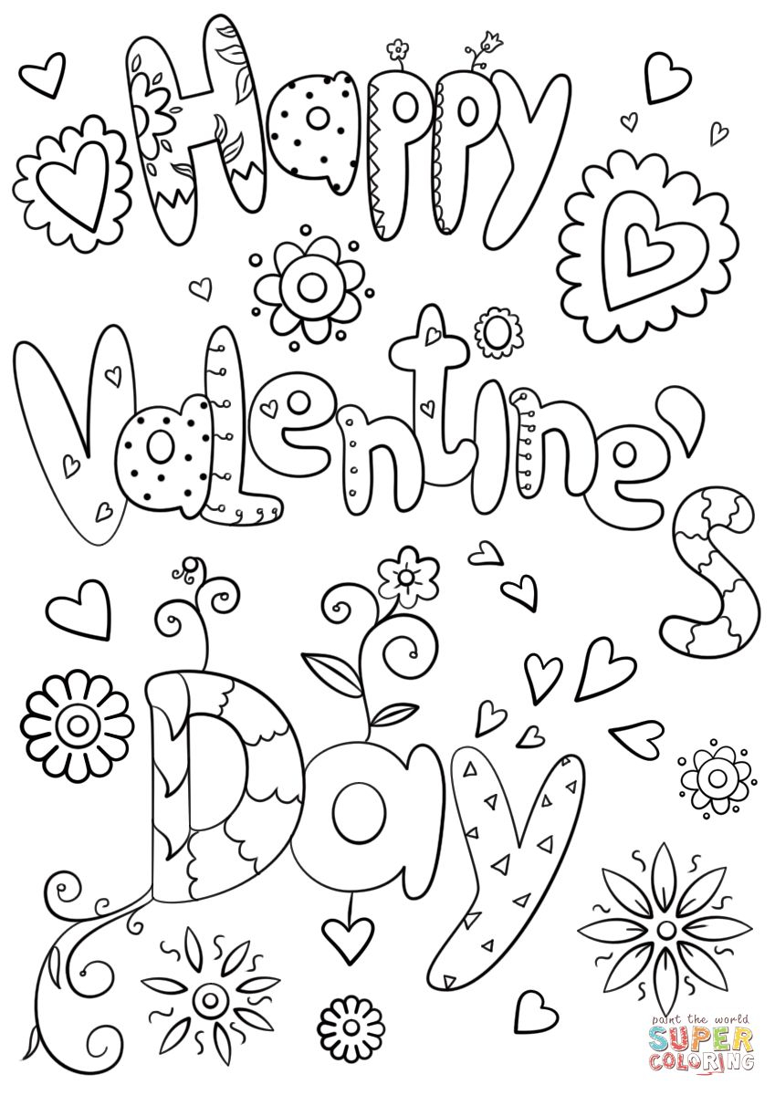 Printable Valentines Coloring Pages Free Printable Sight Words List