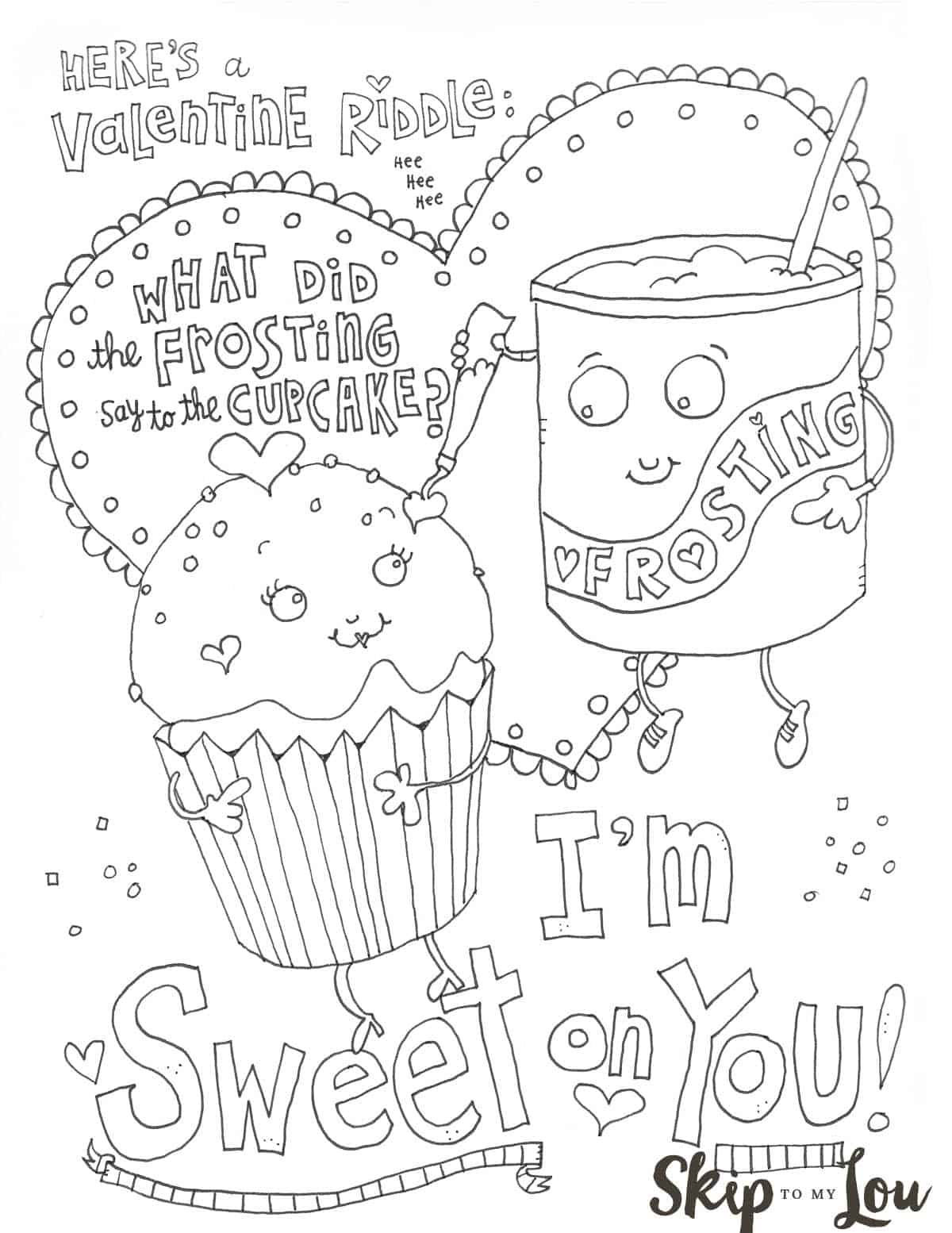 Printable Valentines Coloring Pages