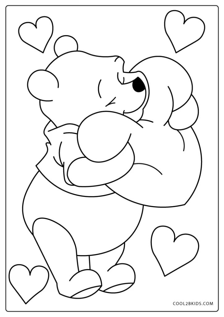 printable coloring pages for kids valentines day
