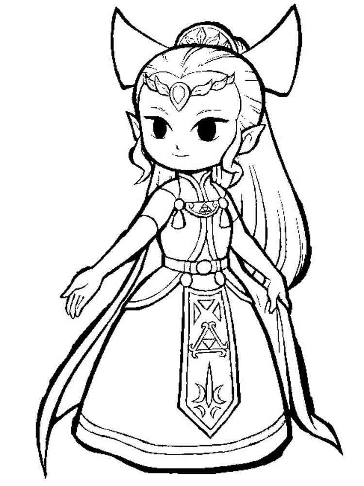 Printable Zelda Coloring Pages Stephenson