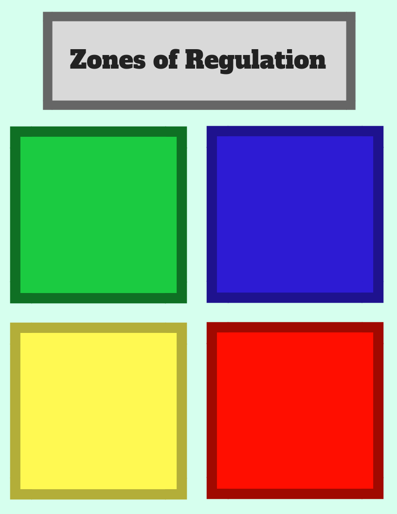 Printable Zones Of Regulation Activities Printable Word Searches