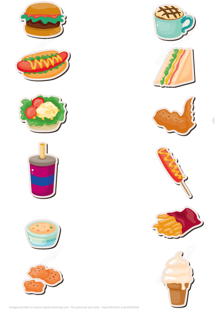 Printables Of Food