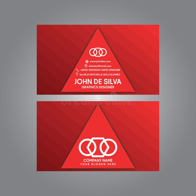 Professional Modern Printable Business Card Stock Illustrations 461 