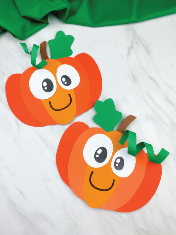 Pumpkin Craft For Preschoolers FREE Template 