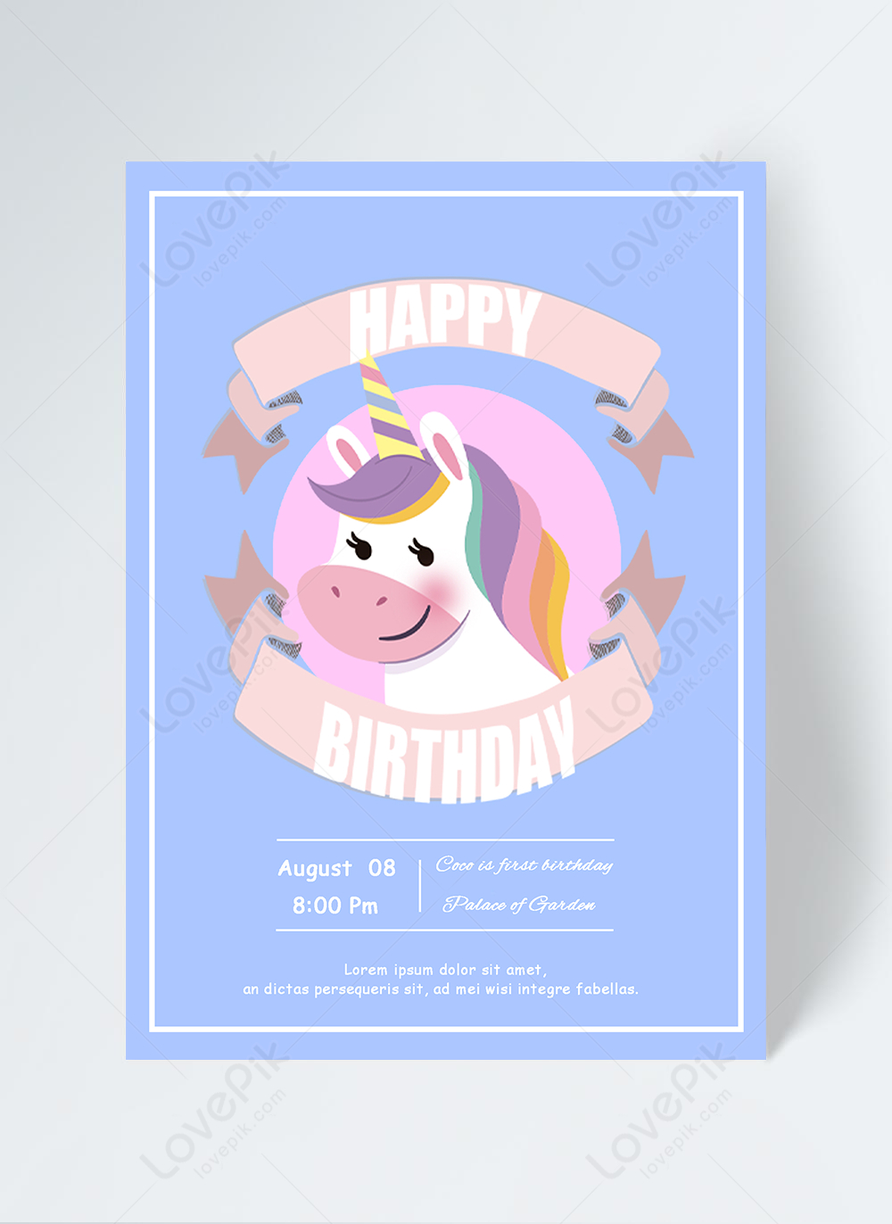Purple Birthday Invitation Template Database