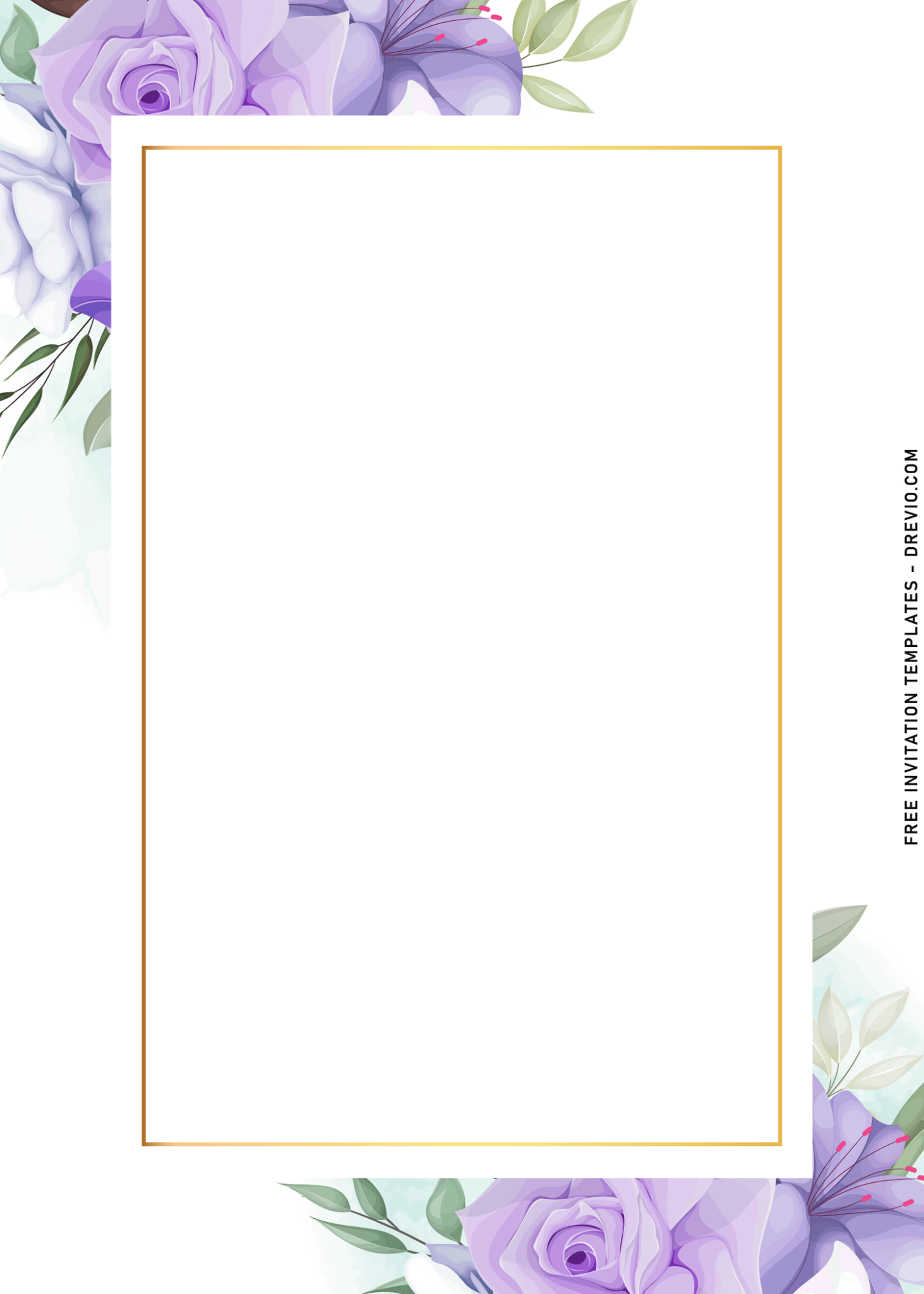 Purple Invitation Template Social Media Template