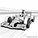 Racing Car Coloring Page Free Printable PDF Worksheets Library