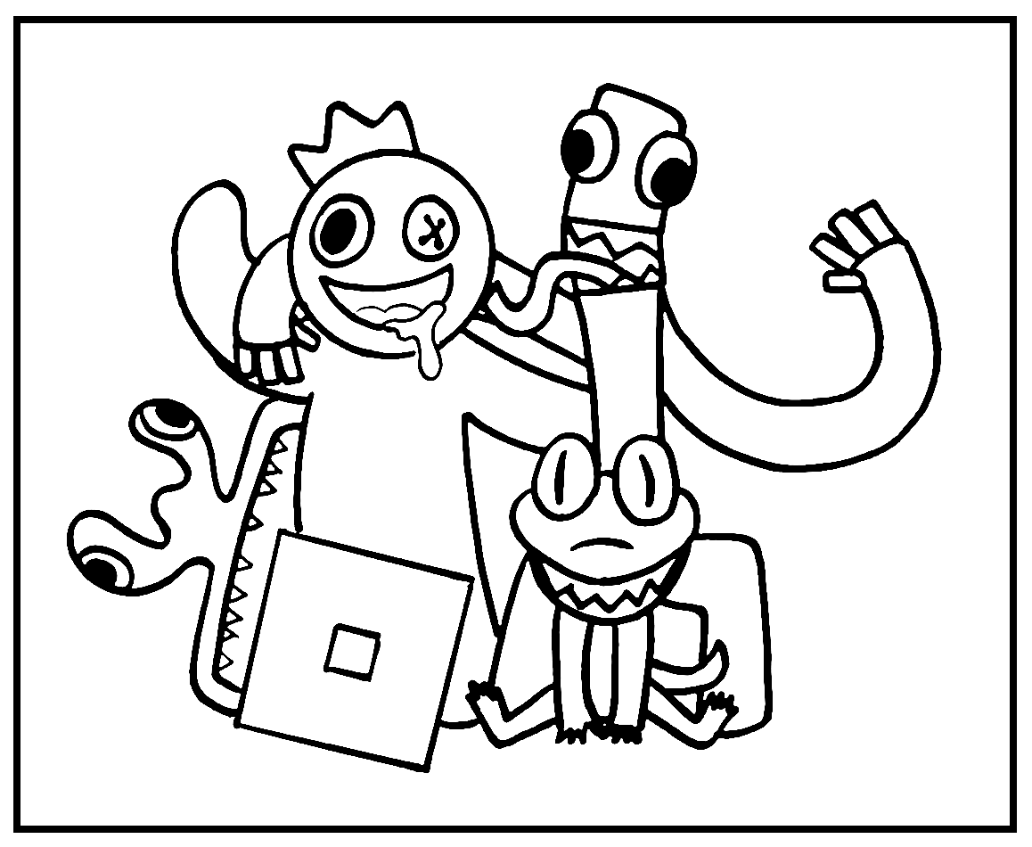 Rainbow Friends Printable Coloring Pages Printable Word Searches