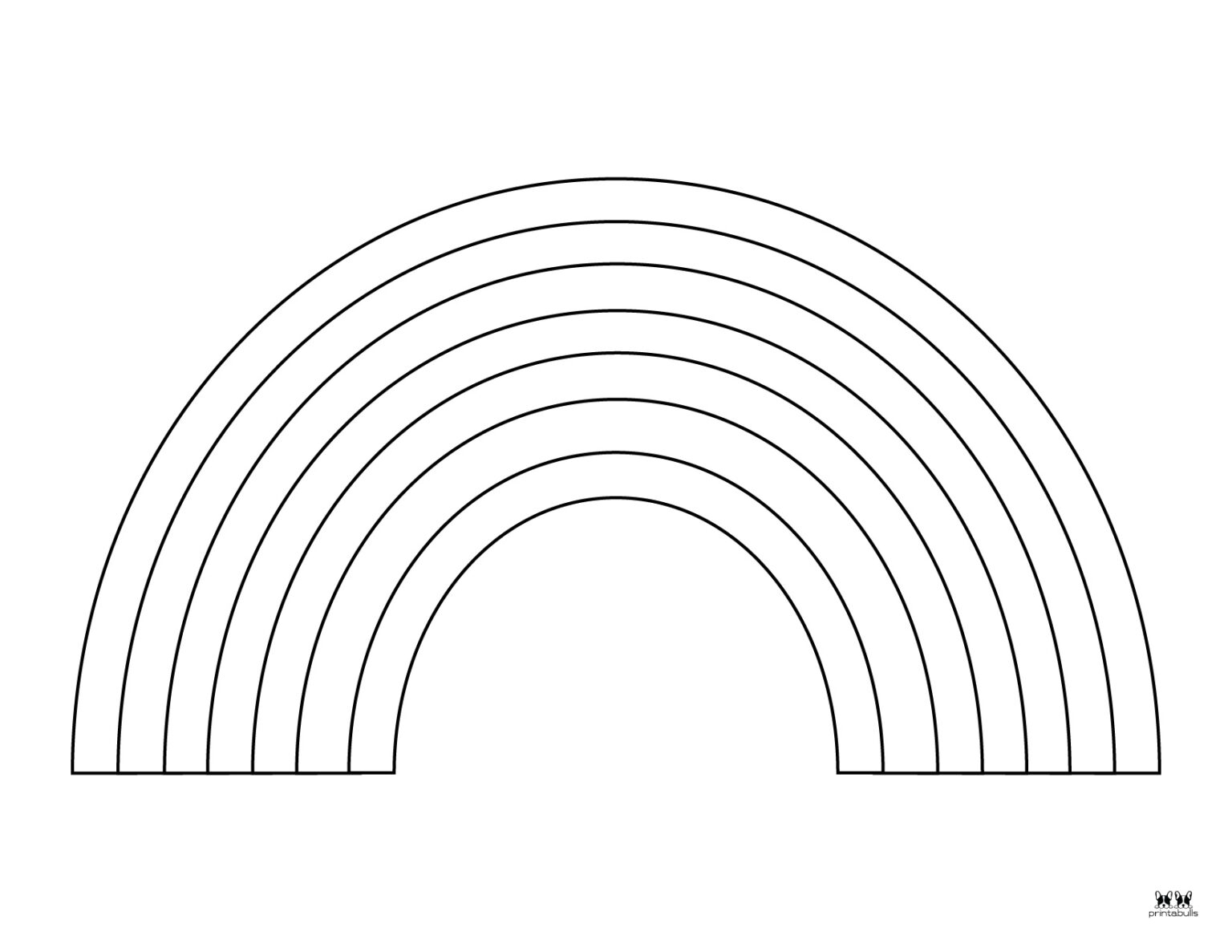 printable coloring pages rainbow