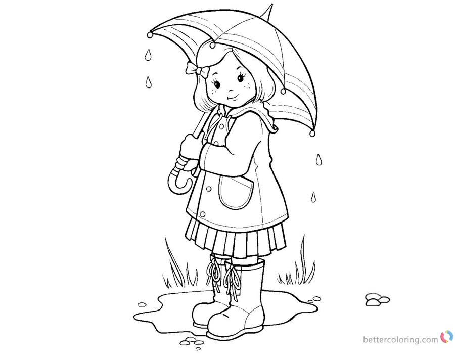 printable coloring pages umbrella