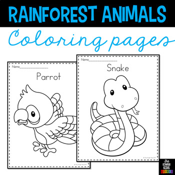 coloring animals for kinder