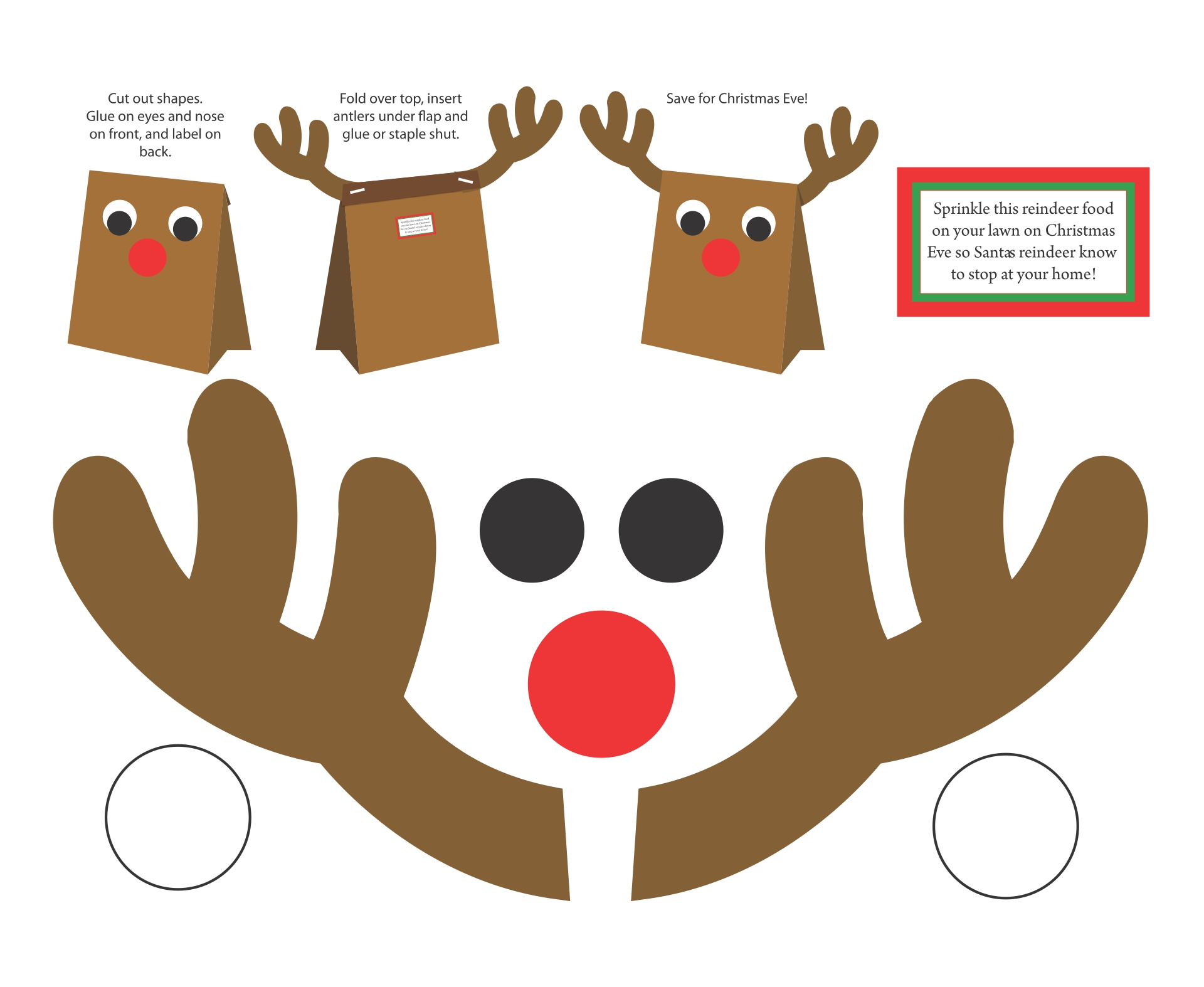 Reindeer Craft Template