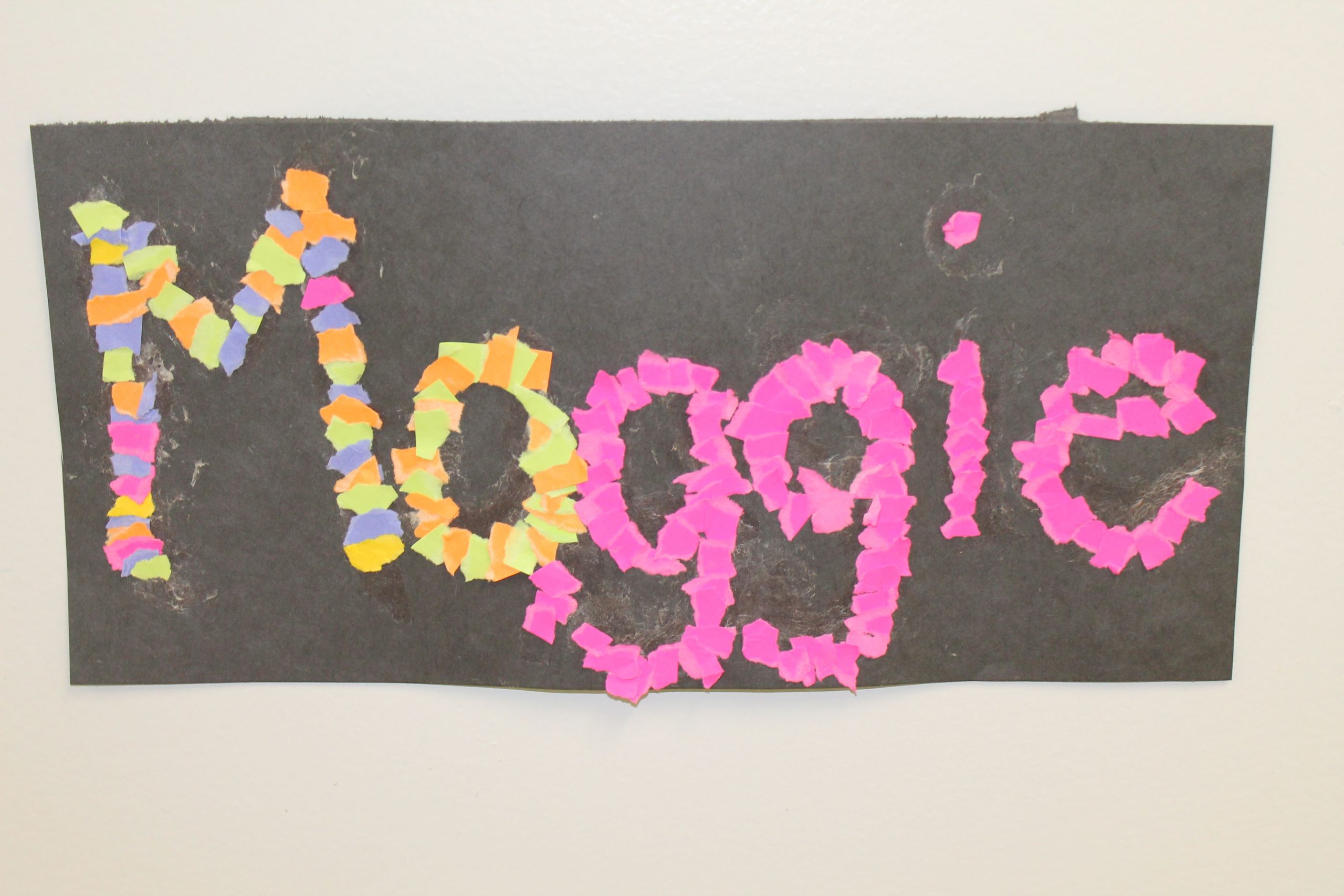 Ripped Paper Name Activity Great To Work On That Fine Motor 