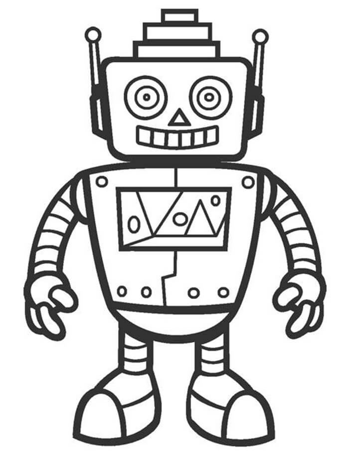 printable coloring pages robot