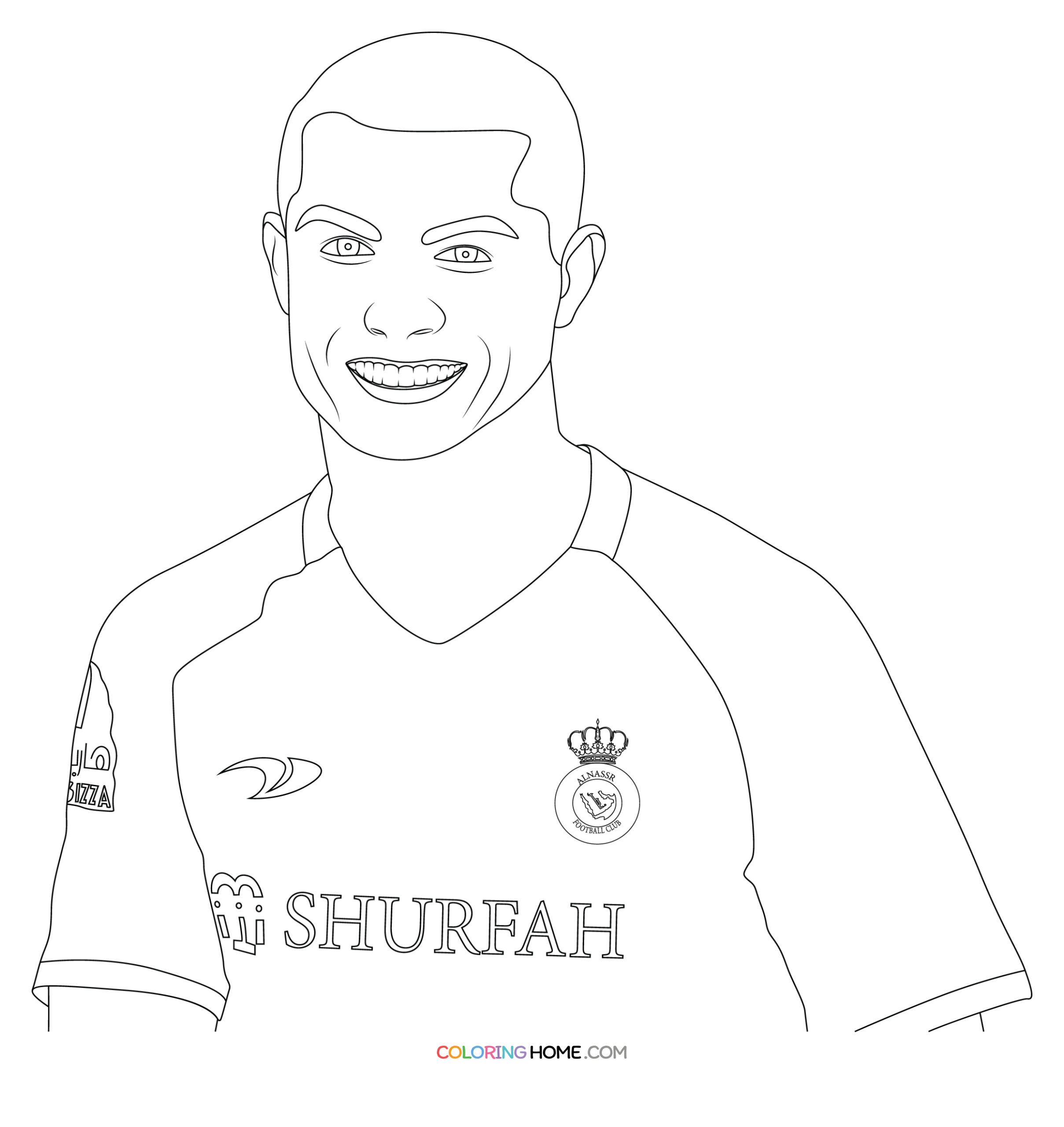 Ronaldo Coloring Page Printable Image To U