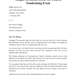 Sample Invitation Letter For Church Fundraising Event Download