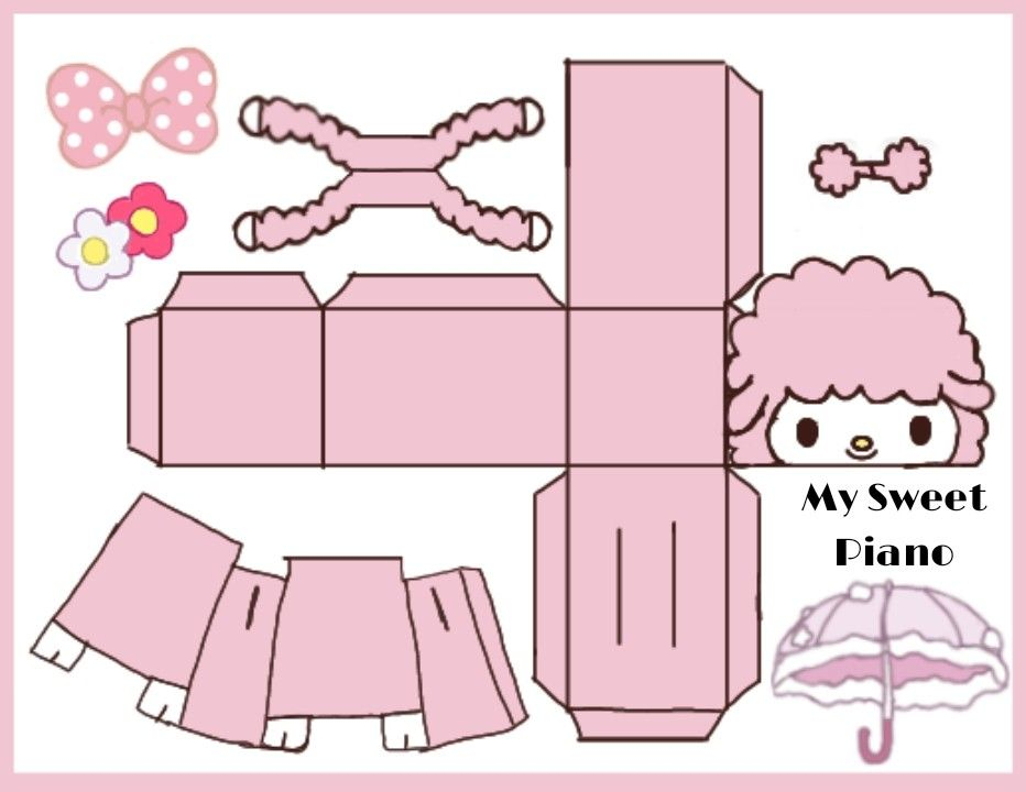 Sanrio Paper Craft Template Printable Word Searches