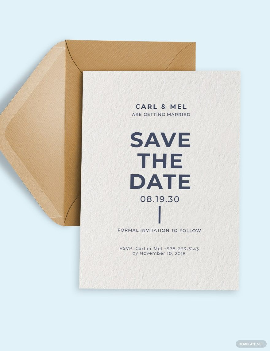 Save The Date Birthday Invitation Template In Word Illustrator PSD 