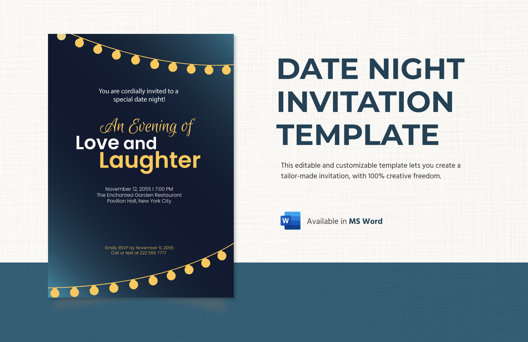Save The Date Birthday Invitation Template In Word Illustrator PSD 