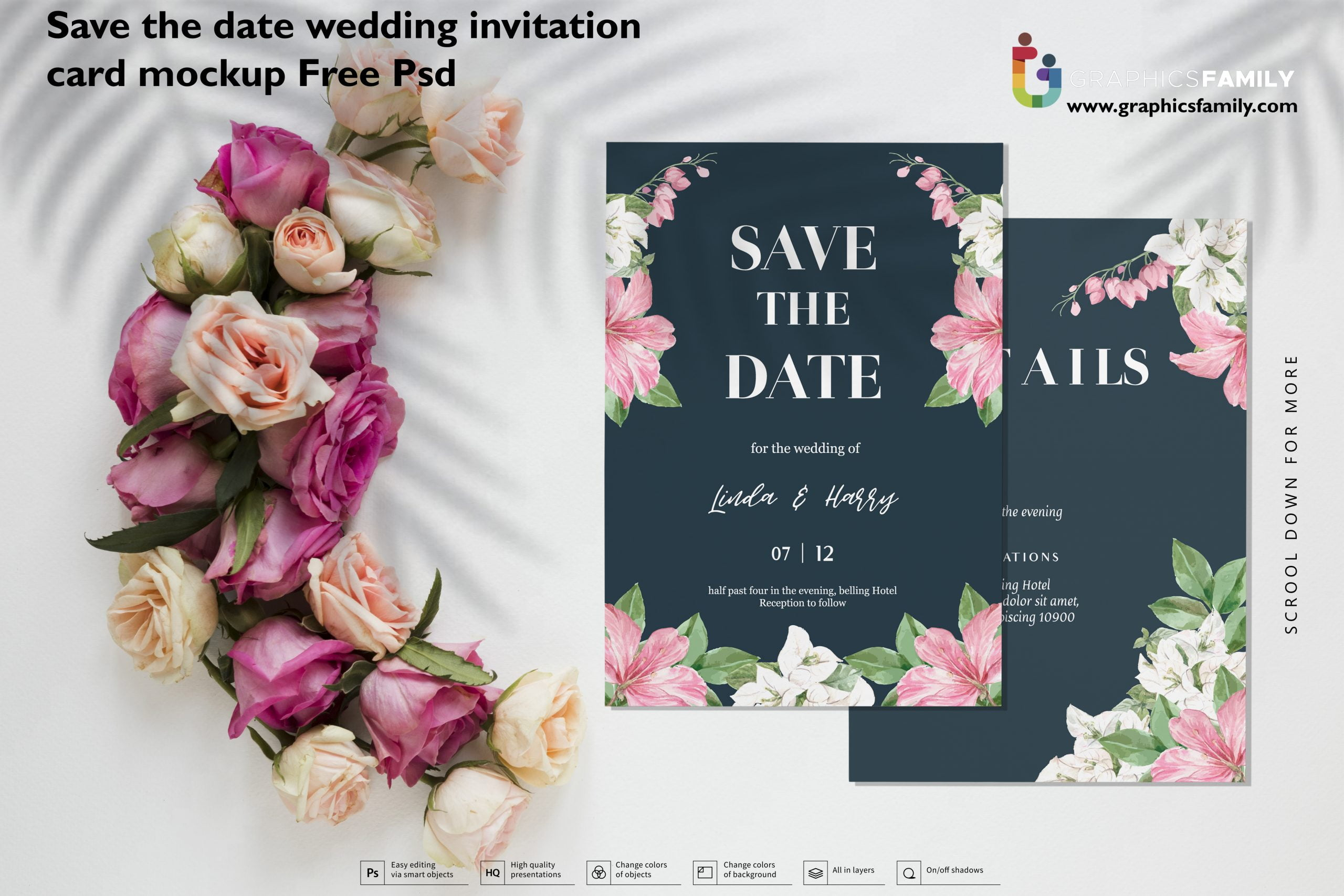 Save The Date Invitation Card
