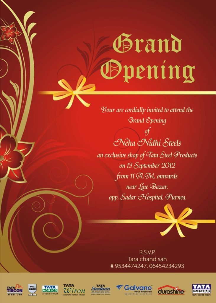 School Invitation Card