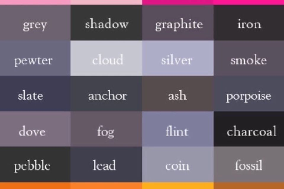 Shades Of Grey Grey Color Names Color Names Color Pal Vrogue co