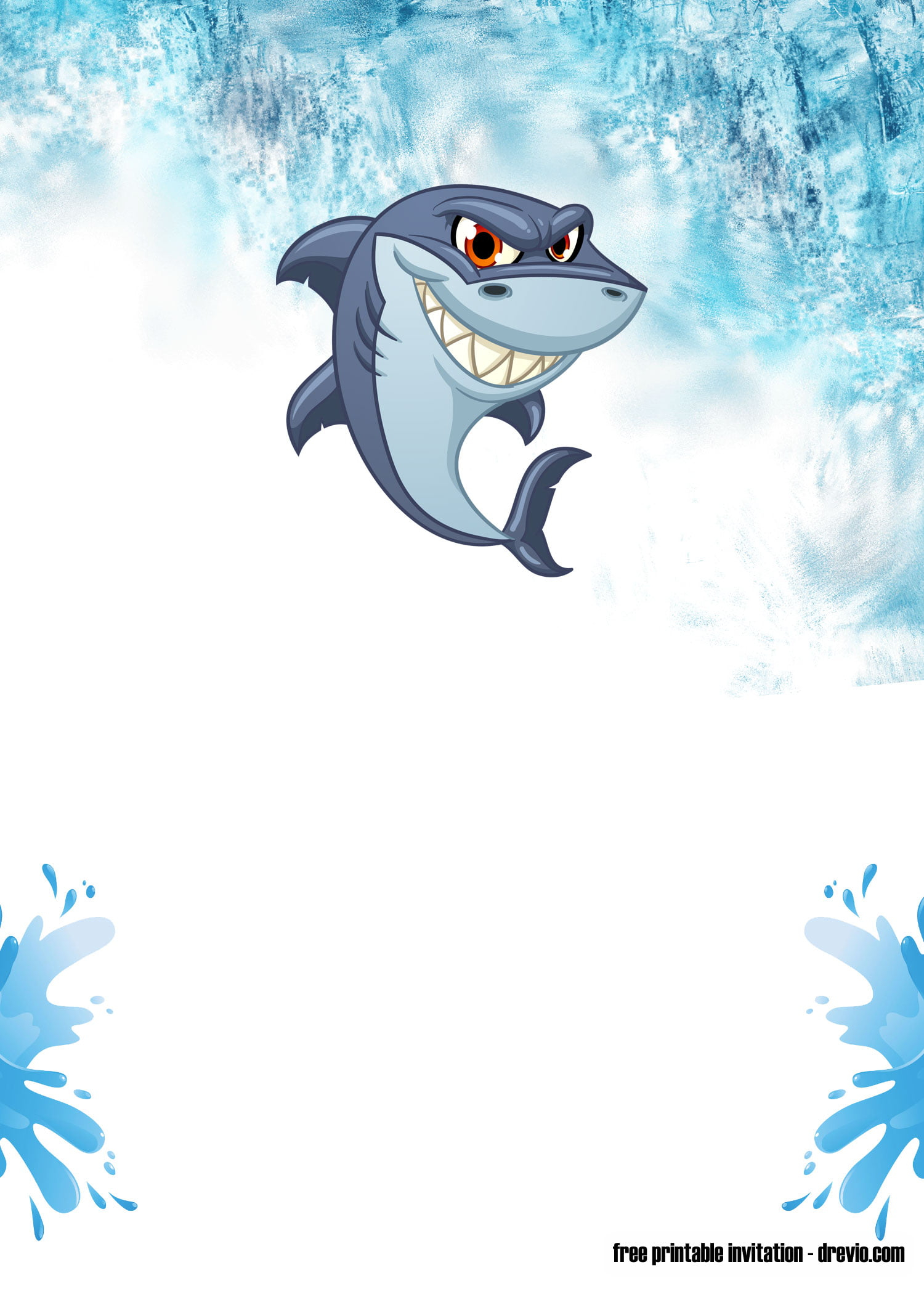 baby shark invitation template free download baby shark invitation template free download