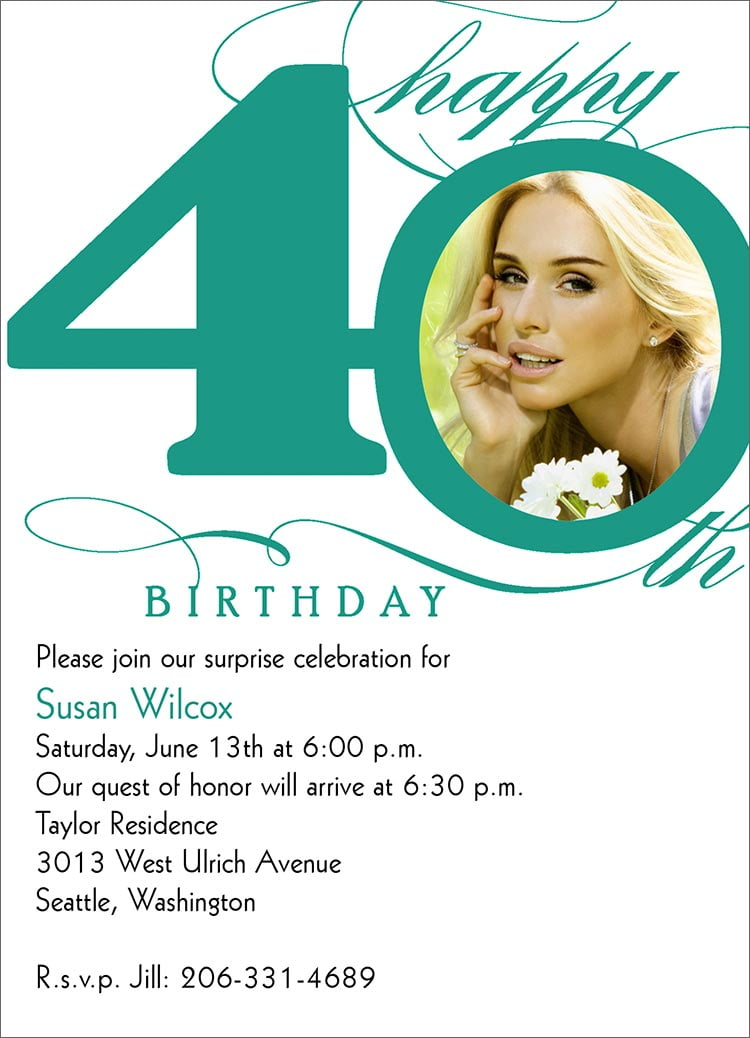 invitation wording birthday