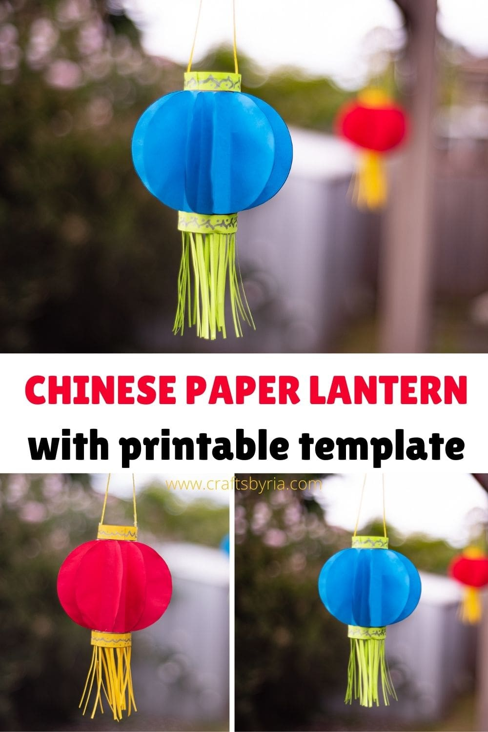Simple Chinese Lantern Craft For Kids Printable Template Crafts By Ria 