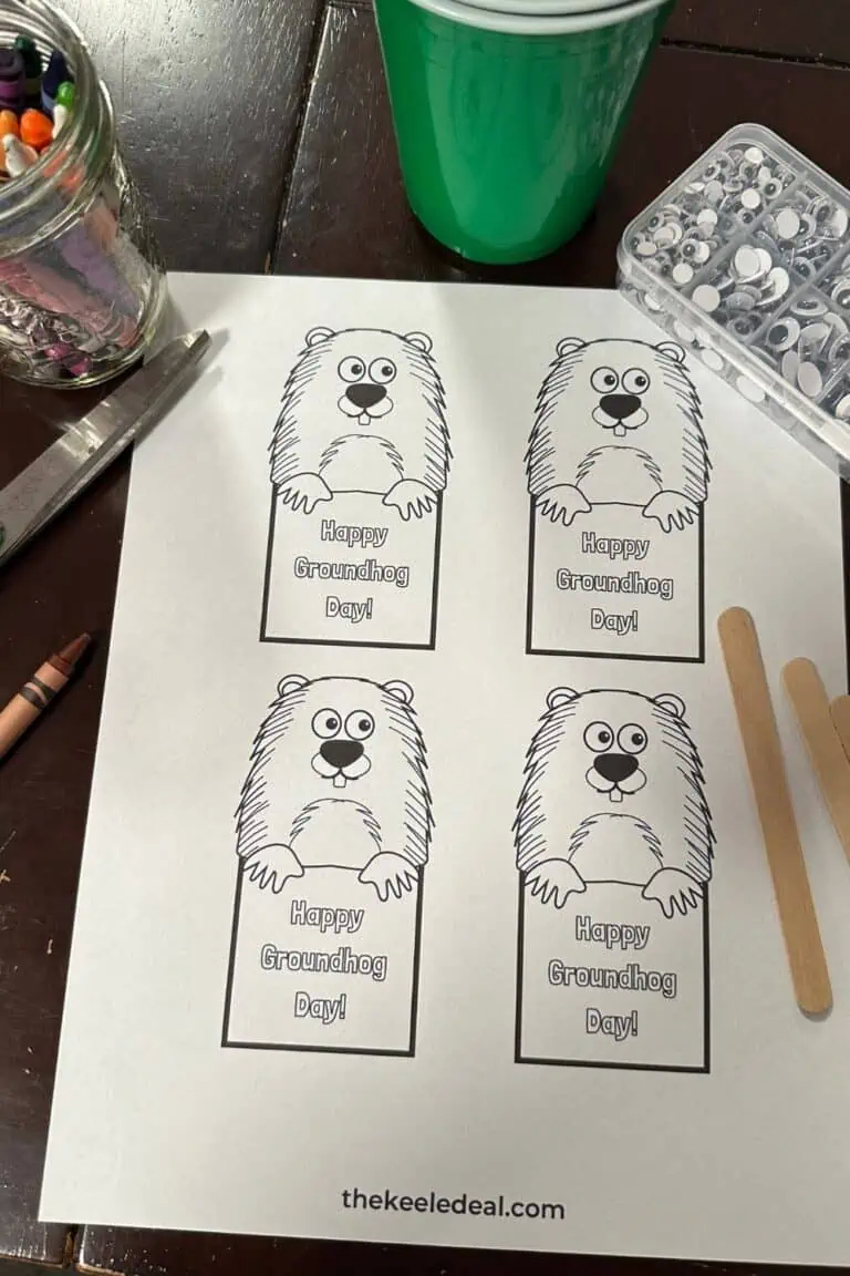 Simple Free Printable Groundhog Day Craft For Kids The Keele Deal