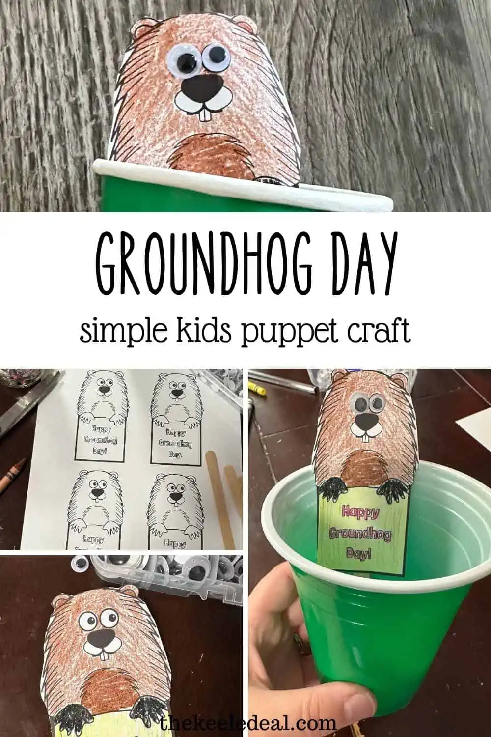 Simple Free Printable Groundhog Day Craft For Kids The Keele Deal