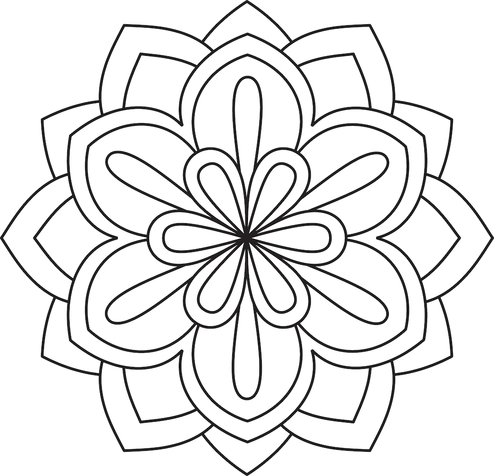 free printable mandala coloring pages for adults easy