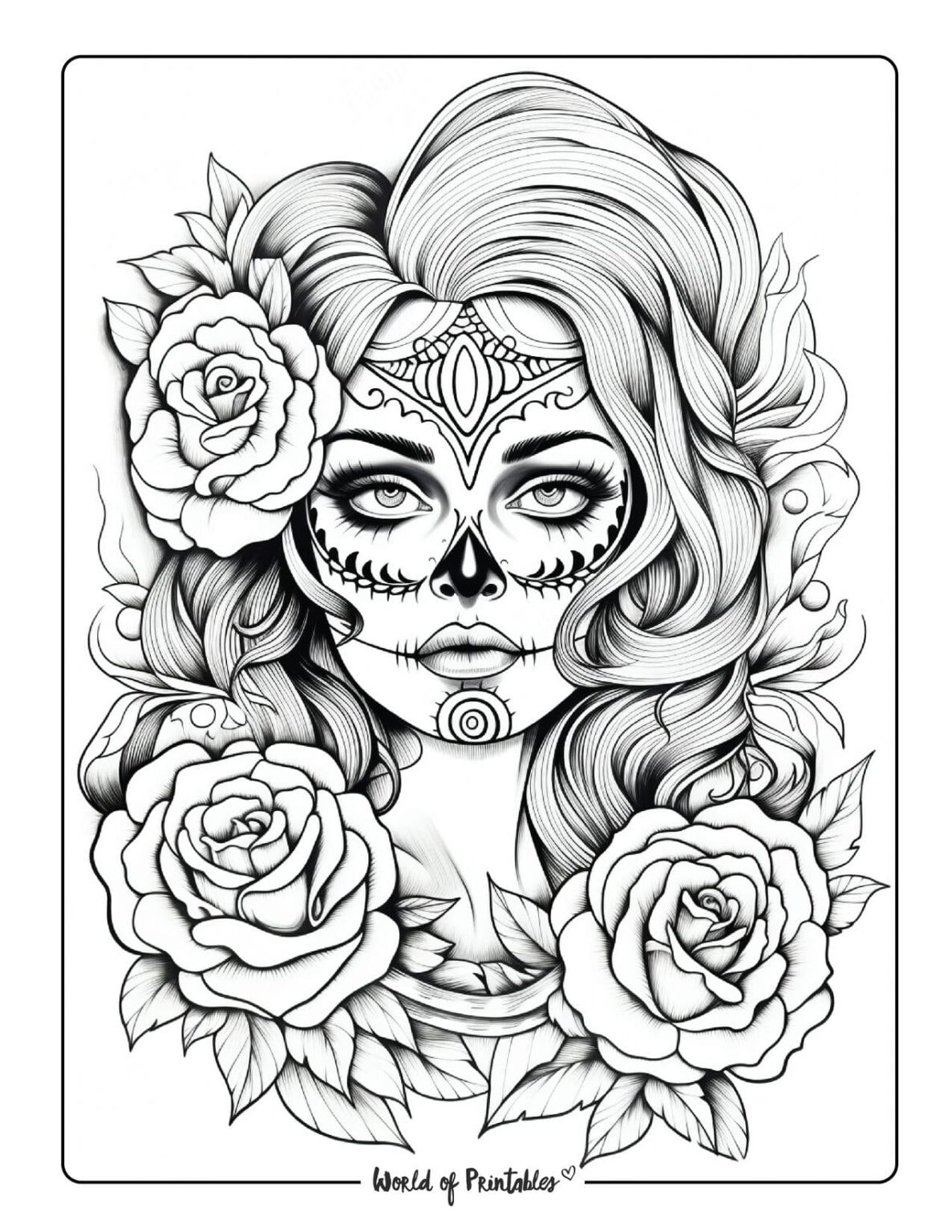 Skull Coloring Pages World Of Printables
