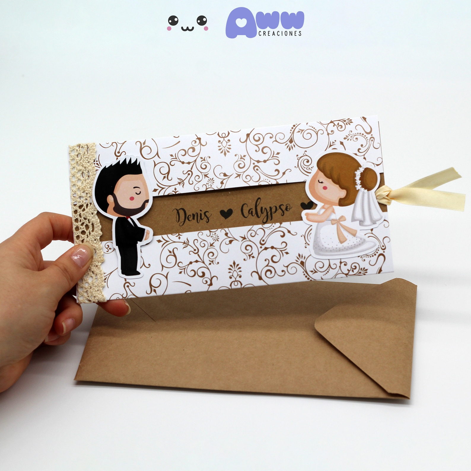 Sliding Wedding Invitation Template
