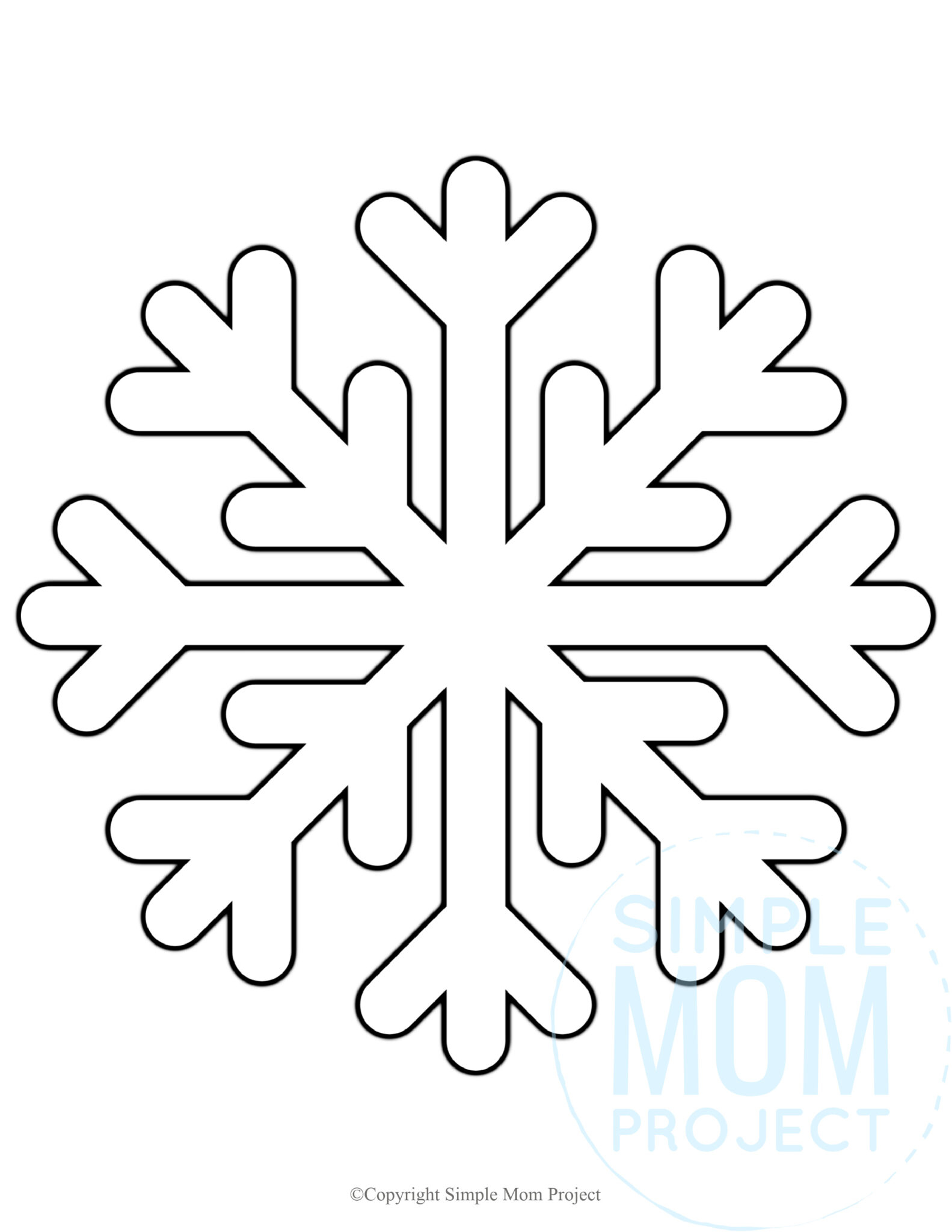 printable snowflake craft printable snowflake craft