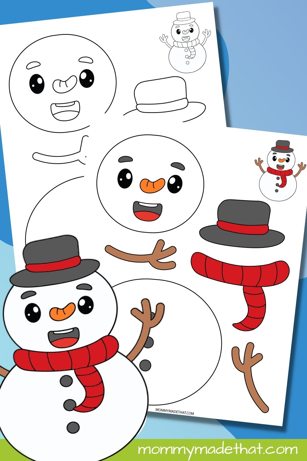 Snowman Craft Printable