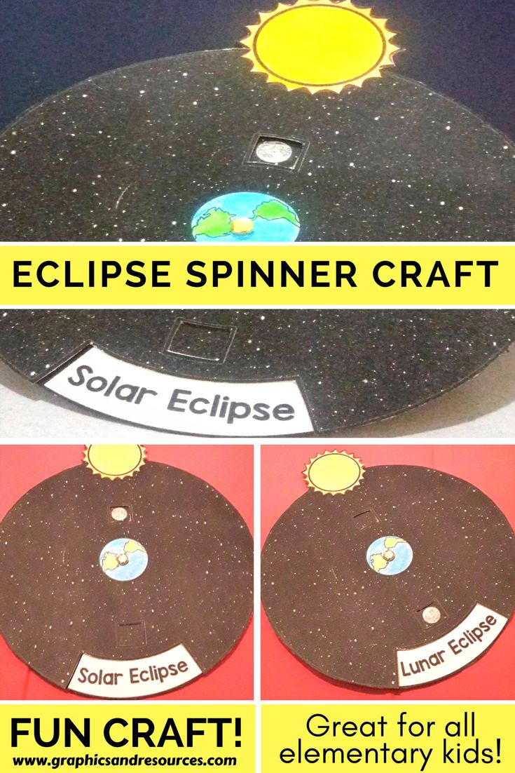 solar eclipse crafts for kids free printable