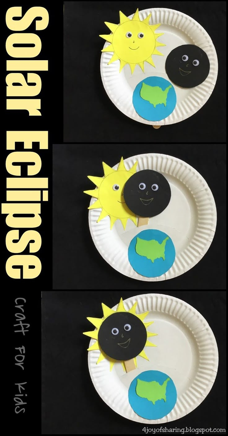 Solar Eclipse Craft Solar Eclipse Kids Space Crafts For Kids 
