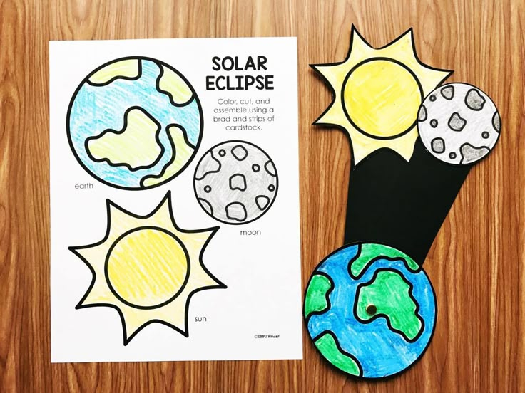 solar eclipse crafts printable pdf free