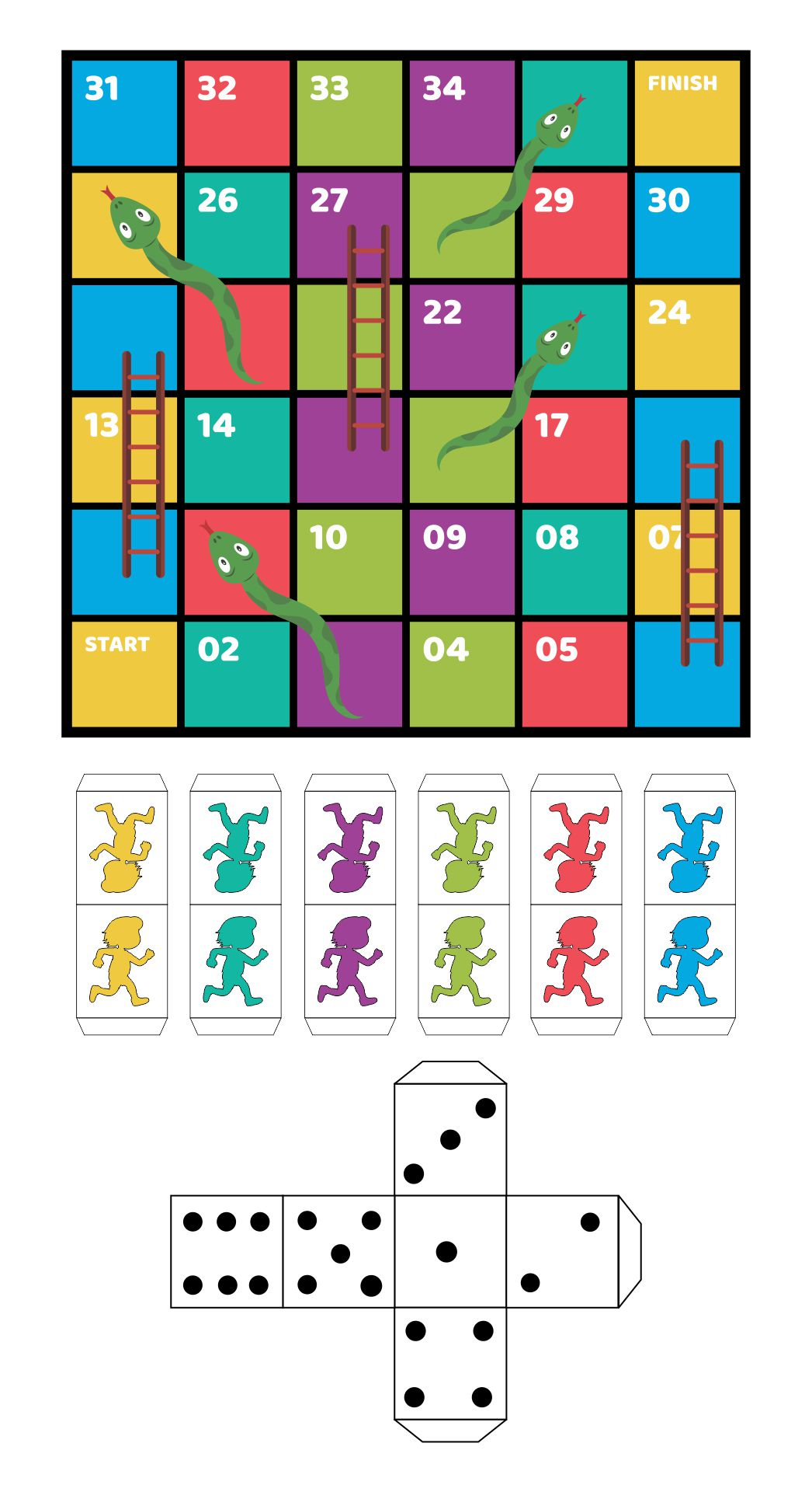 Sorry Board Game Pieces 10 Free PDF Printables Printablee