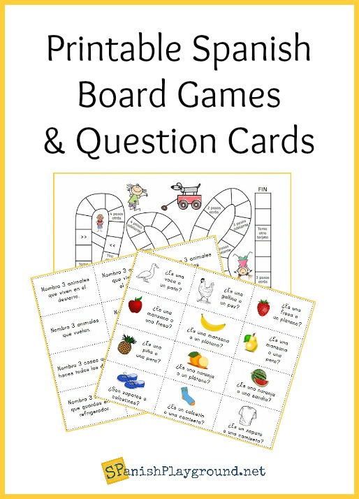 Spanish Printable Games