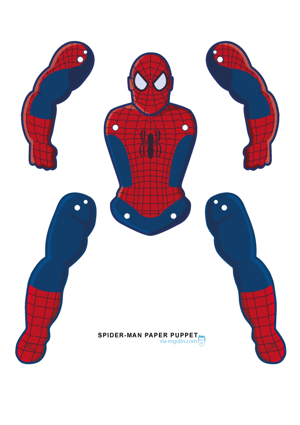 Spider Man Goes Jumping Jack M Gulin Papercrafts Prints And More