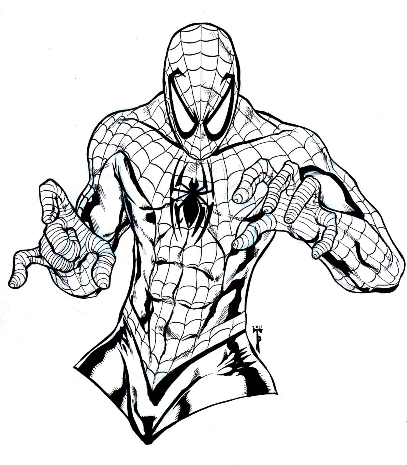 printable coloring pages for kids spiderman