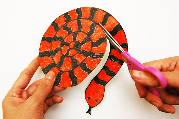 Spiral Or Coiled Snake Template Free Printable Templates Coloring 