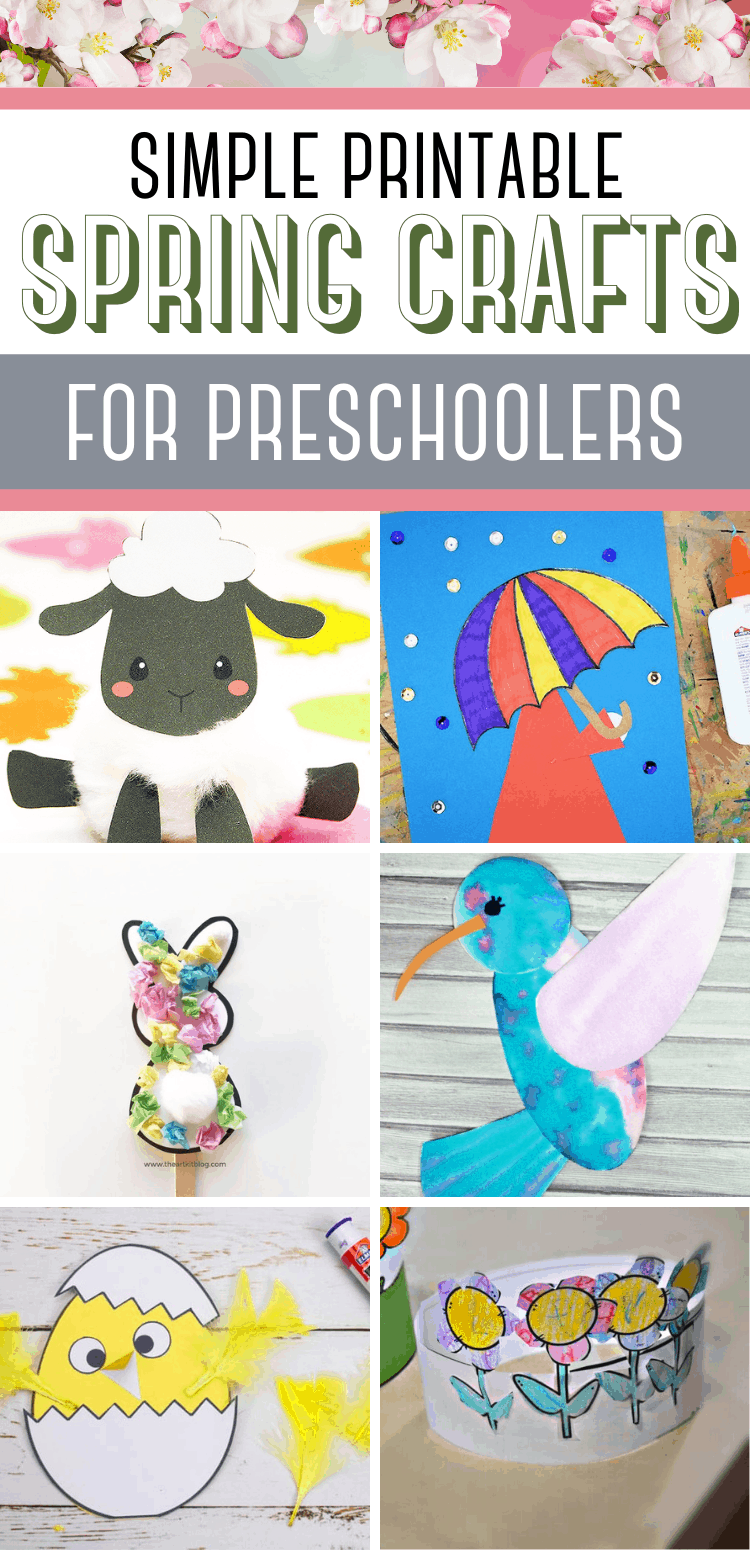 Spring Art And Craft Printable For Preschool