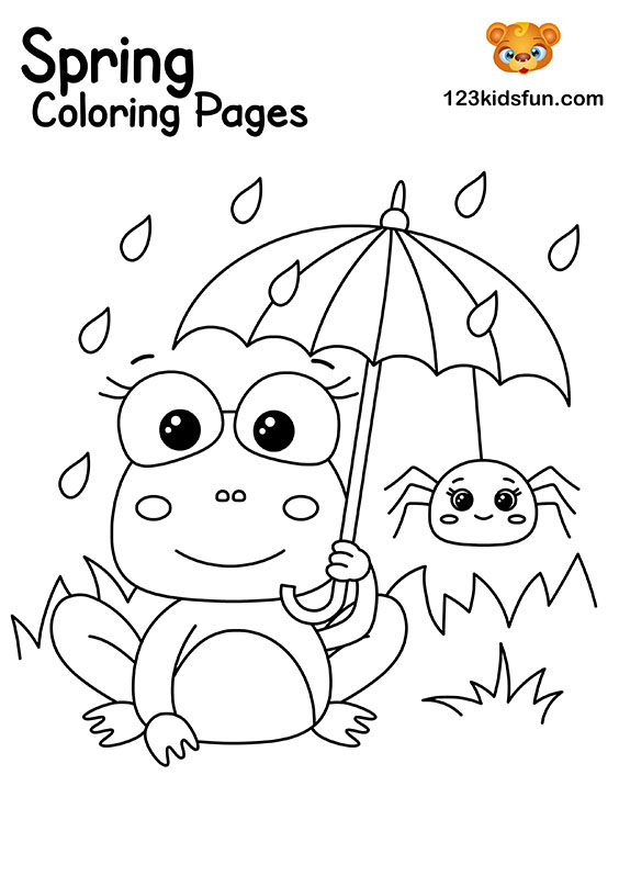 Spring Flower Coloring Pages Pre Free Printable Easy Free Infoupdate